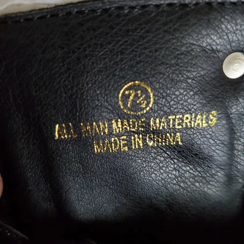 Liliana womens ankle booties Black Studded Peep Toe zipper closure high Sz 7.5 - Picture 3 of 13